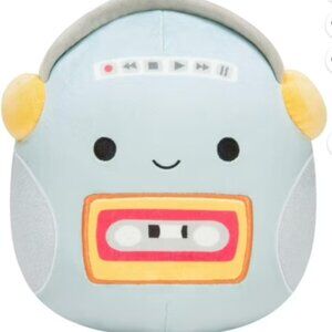 Squishmallows Official Kellytoy 8" Casja the Cassette Player
